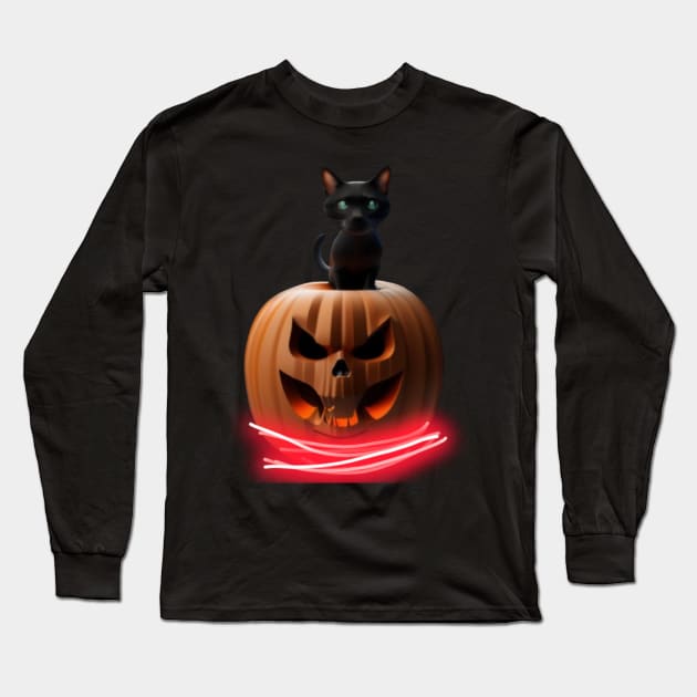 The ghost has arrived. Long Sleeve T-Shirt by Sun